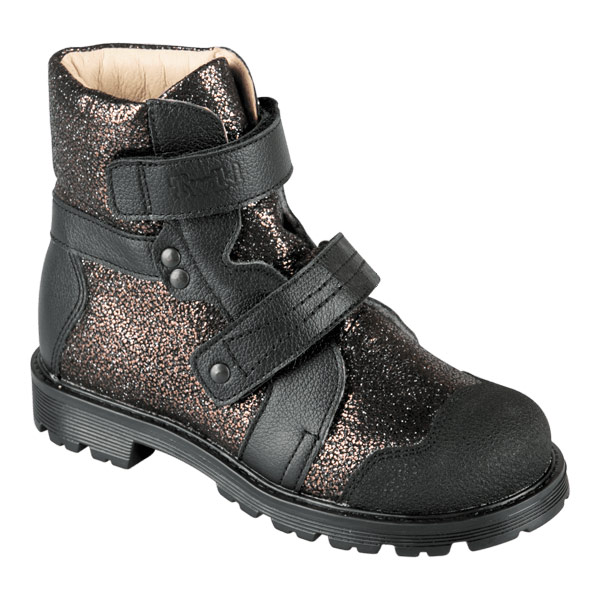 Ботинки ортопедические Твики утепленные для девочек TW-511-9 черный/коричневый