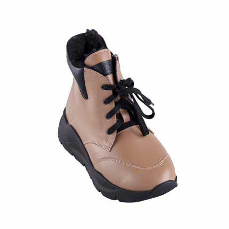 Полусапоги ортопедические Dr Thomas с шерстью женские DTD-606-5 бежевые. Изображение 2 из 5